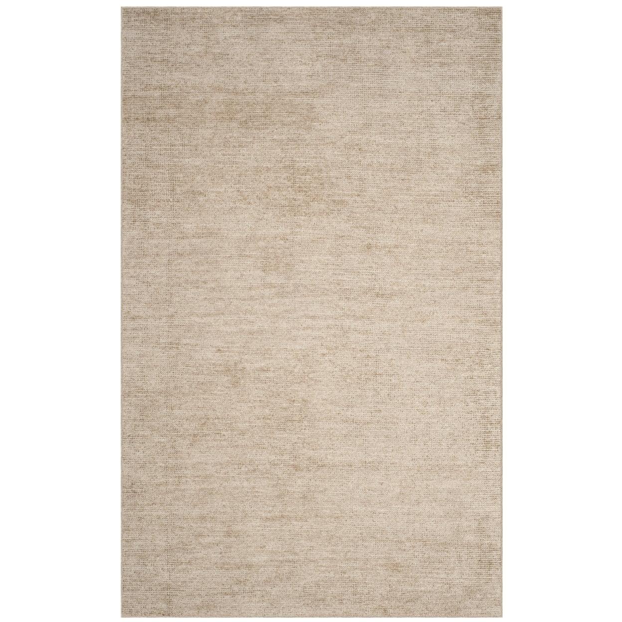 Hand-Knotted Gray Wool & Viscose Blend 5' x 8' Area Rug