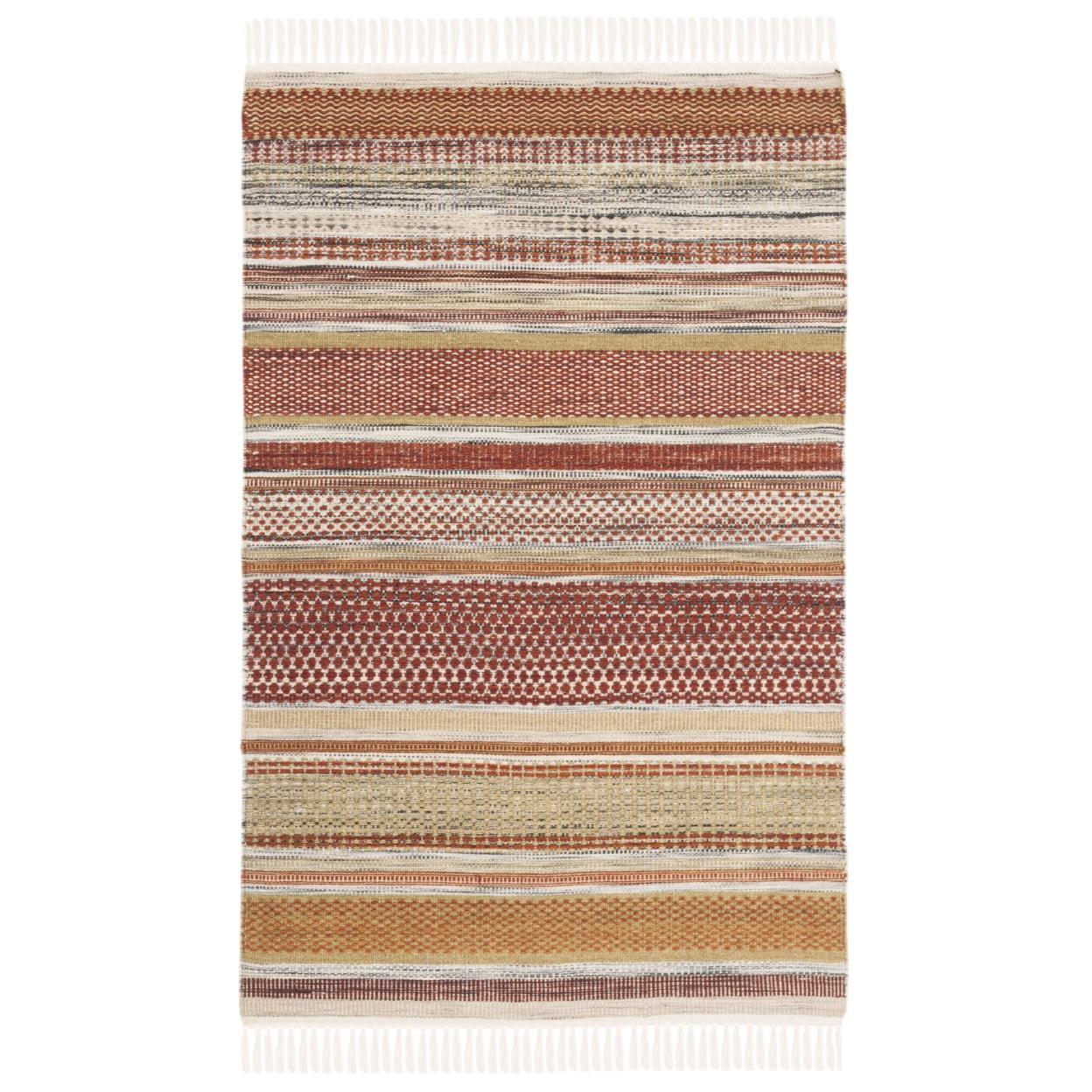 Striped Kilim STK311 Hand Woven Area Rug  - Safavieh