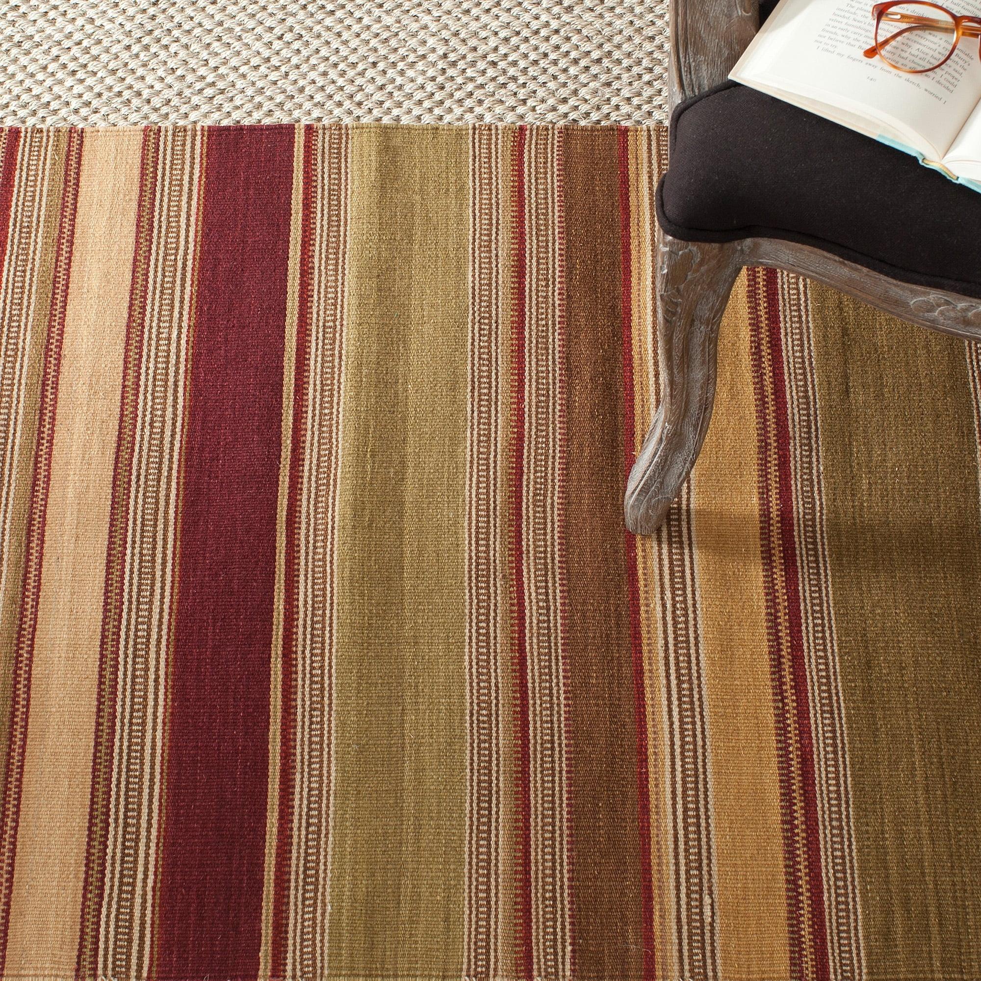 Striped Kilim STK313 Hand Woven Area Rug  - Safavieh