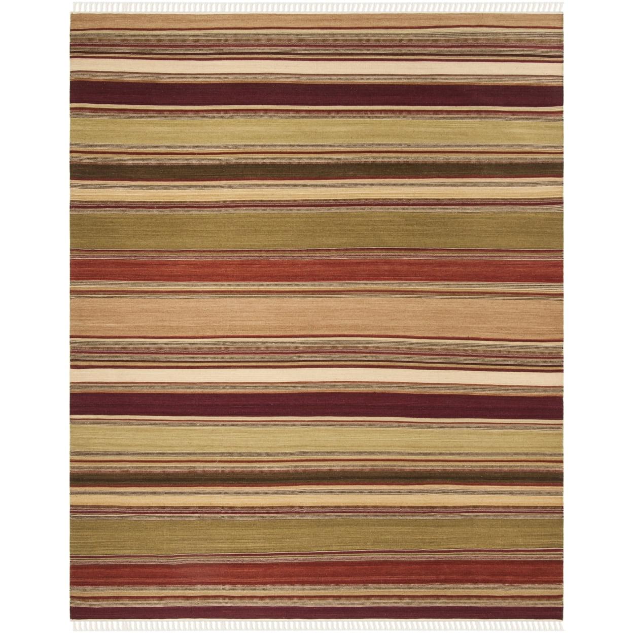 Striped Kilim STK313 Hand Woven Area Rug  - Safavieh