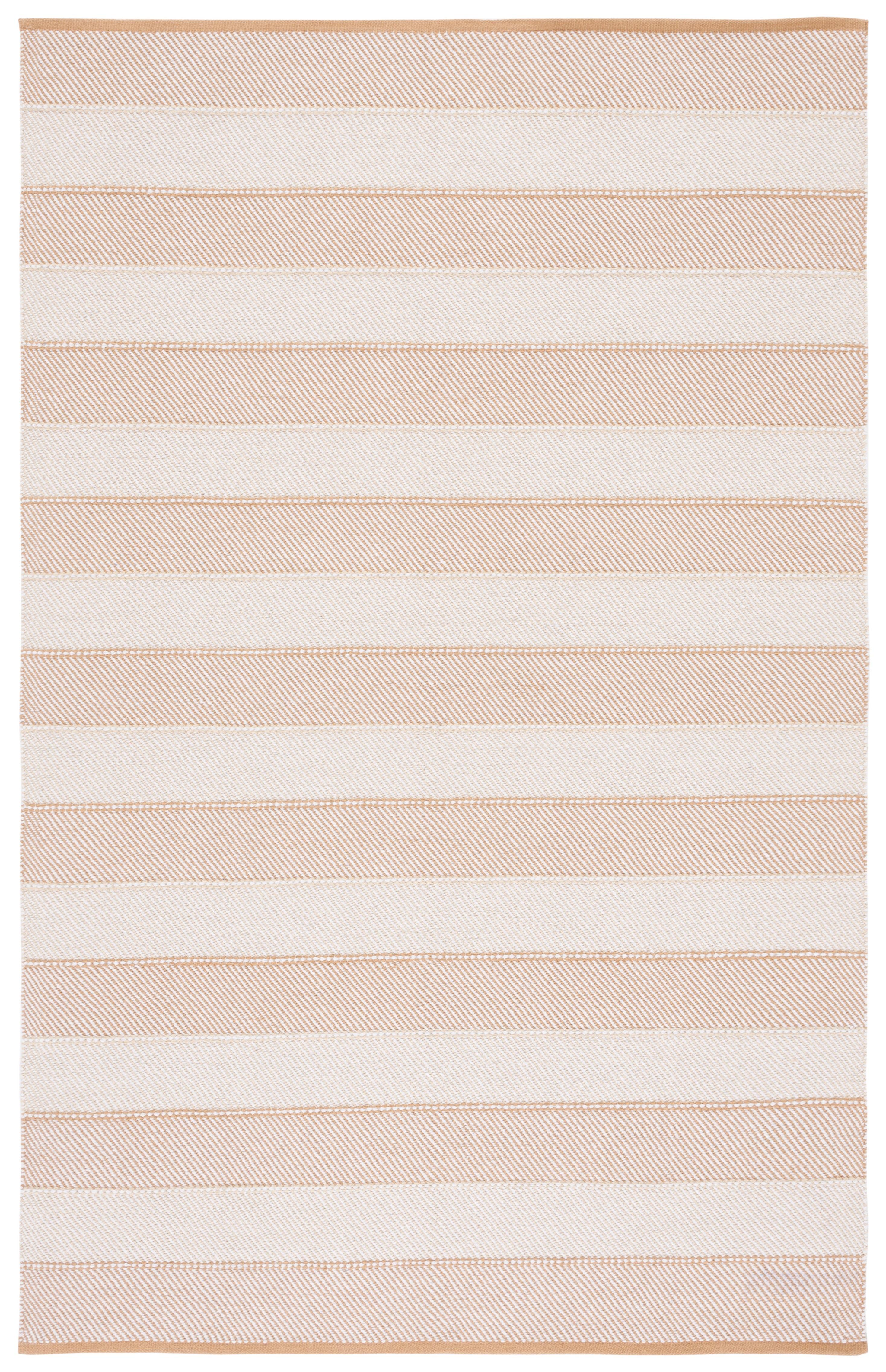 Striped Kilim STK803 Hand Woven Area Rug - Beige/Gold - 4'x6' - Safavieh.