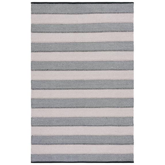 Longshore Tides Striped Kilim Flat Weave Cotton Striped Rug