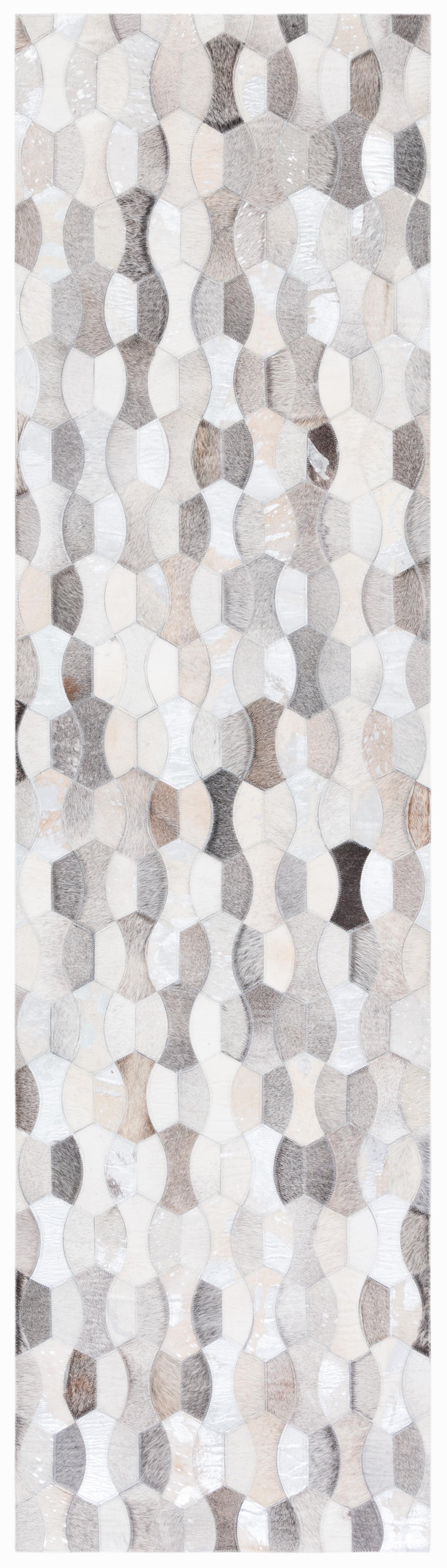Loon Peak® Belday Flat Weave Hair On Leather Rug