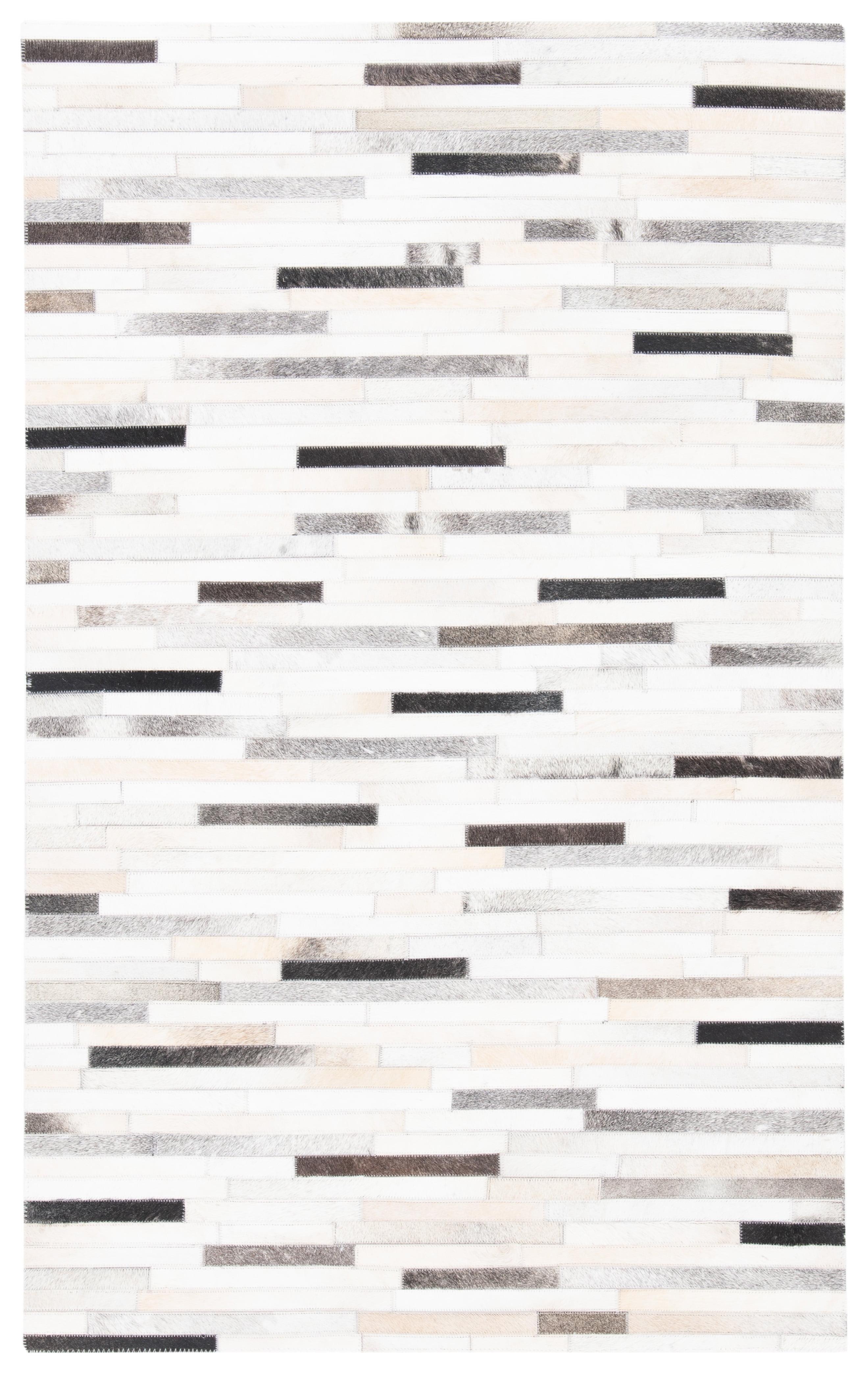Studio Leather STL809 Hand Woven Area Rug - Ivory/Grey - 3'x5' - Safavieh.