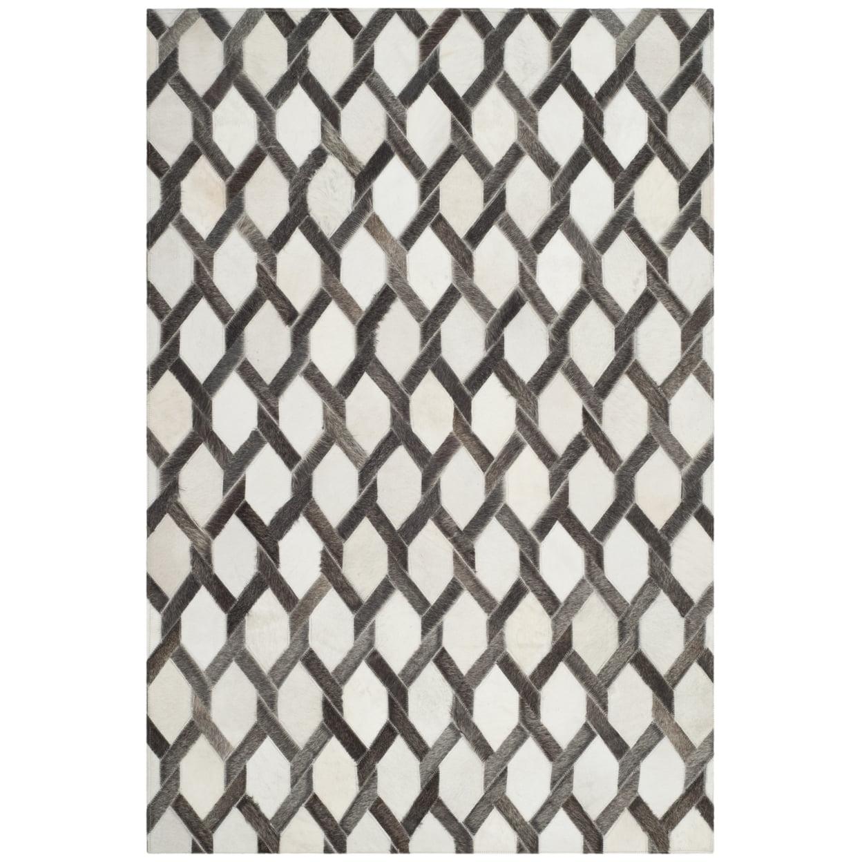 Studio Leather STL666 Hand Woven Indoor Accent Rug - Ivory/Grey - 3'x5' - Safavieh
