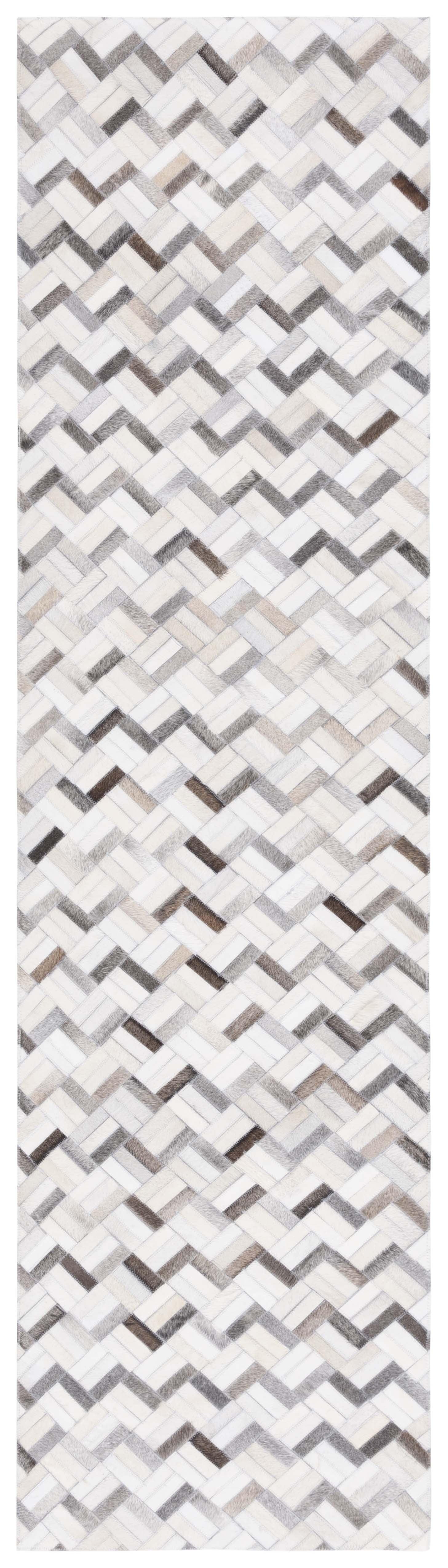 Studio Leather STL235 Power Loomed Runner Rug - Black/Grey - 2'3"x9' - Safavieh.