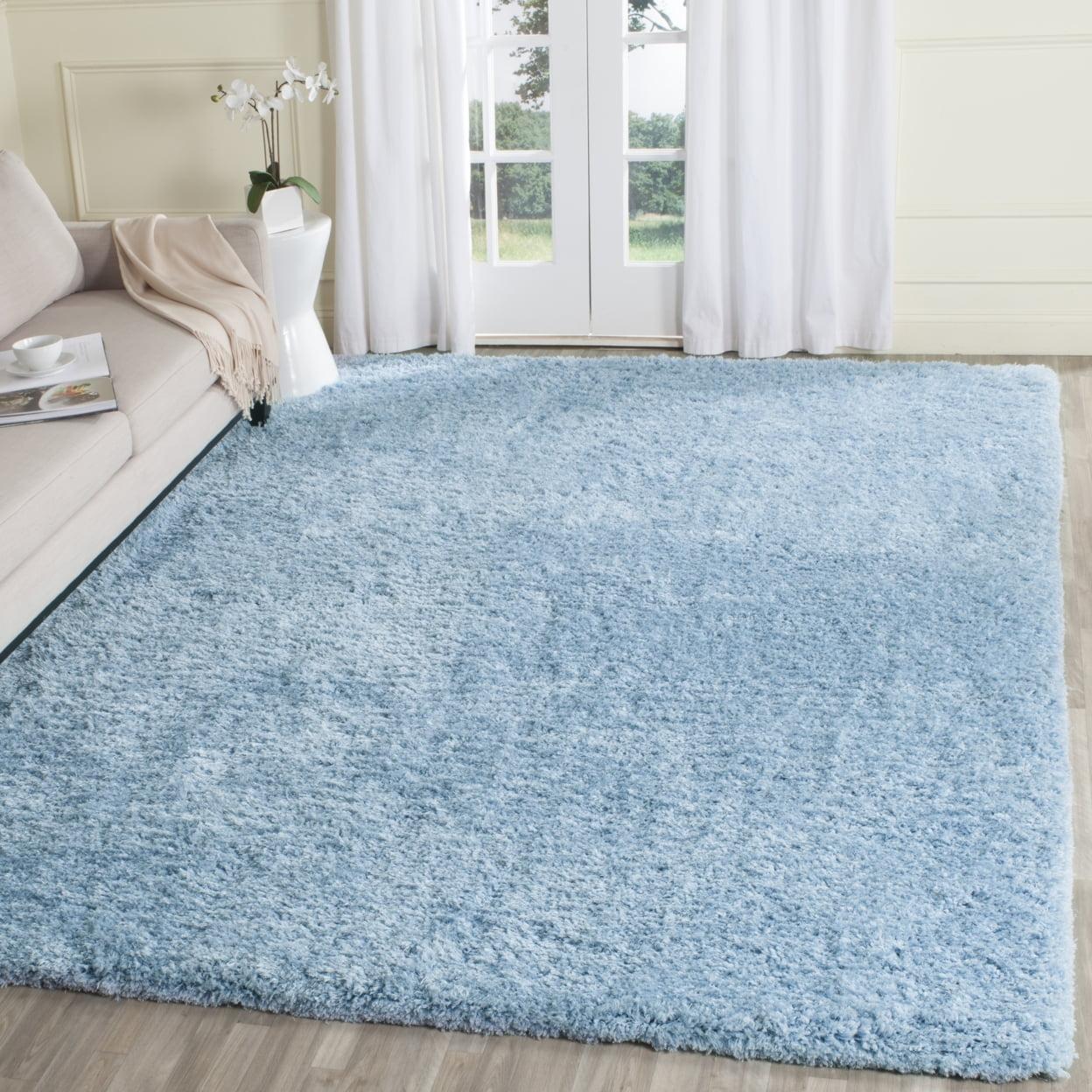 Supreme Shag SGS621 Hand Tufted Indoor Accent Rug - Light Blue - 3'x5' - Safavieh