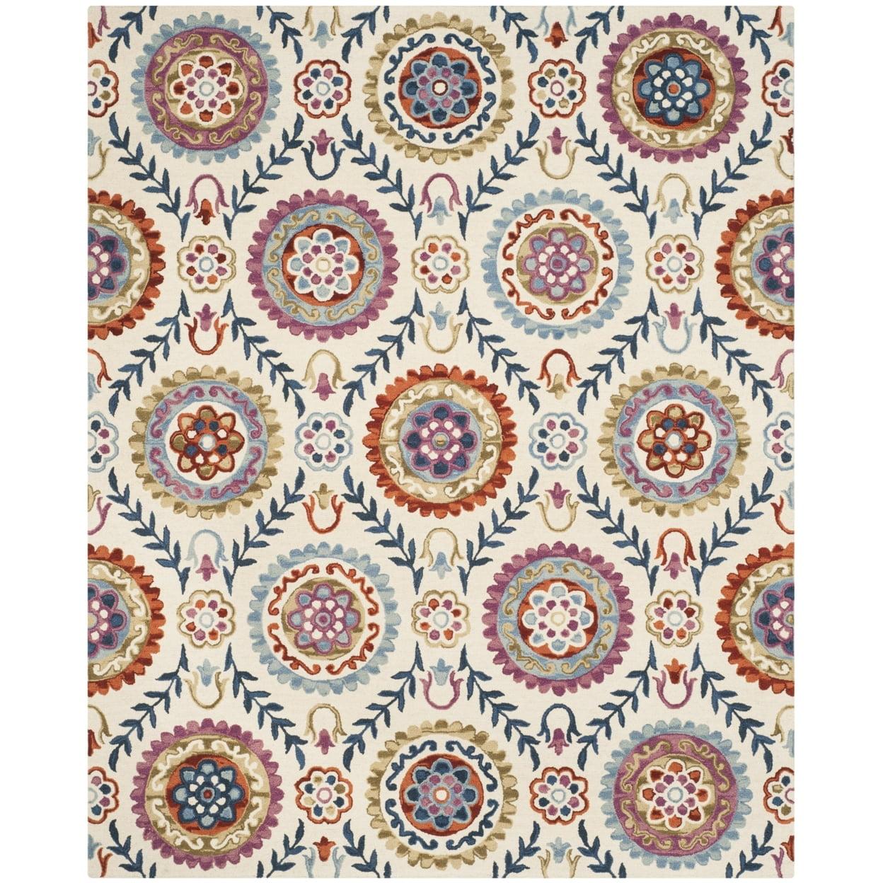 Suzani SZN374 Hand Hooked Area Rug  - Safavieh