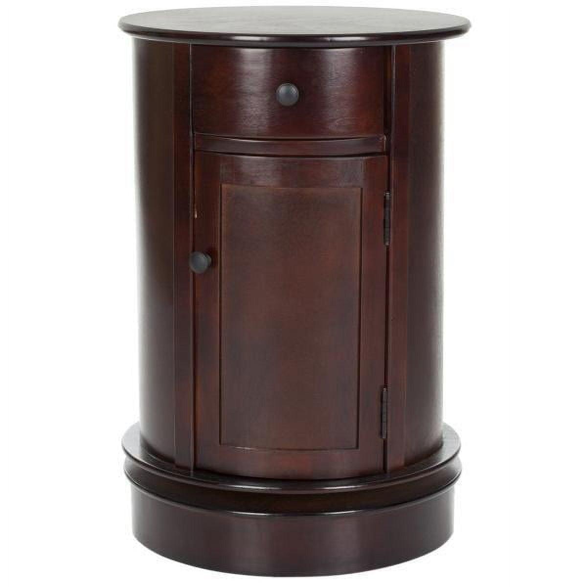 Tabitha Swivel Accent Table - AMH5712D - Dark Cherry - Safavieh Couture