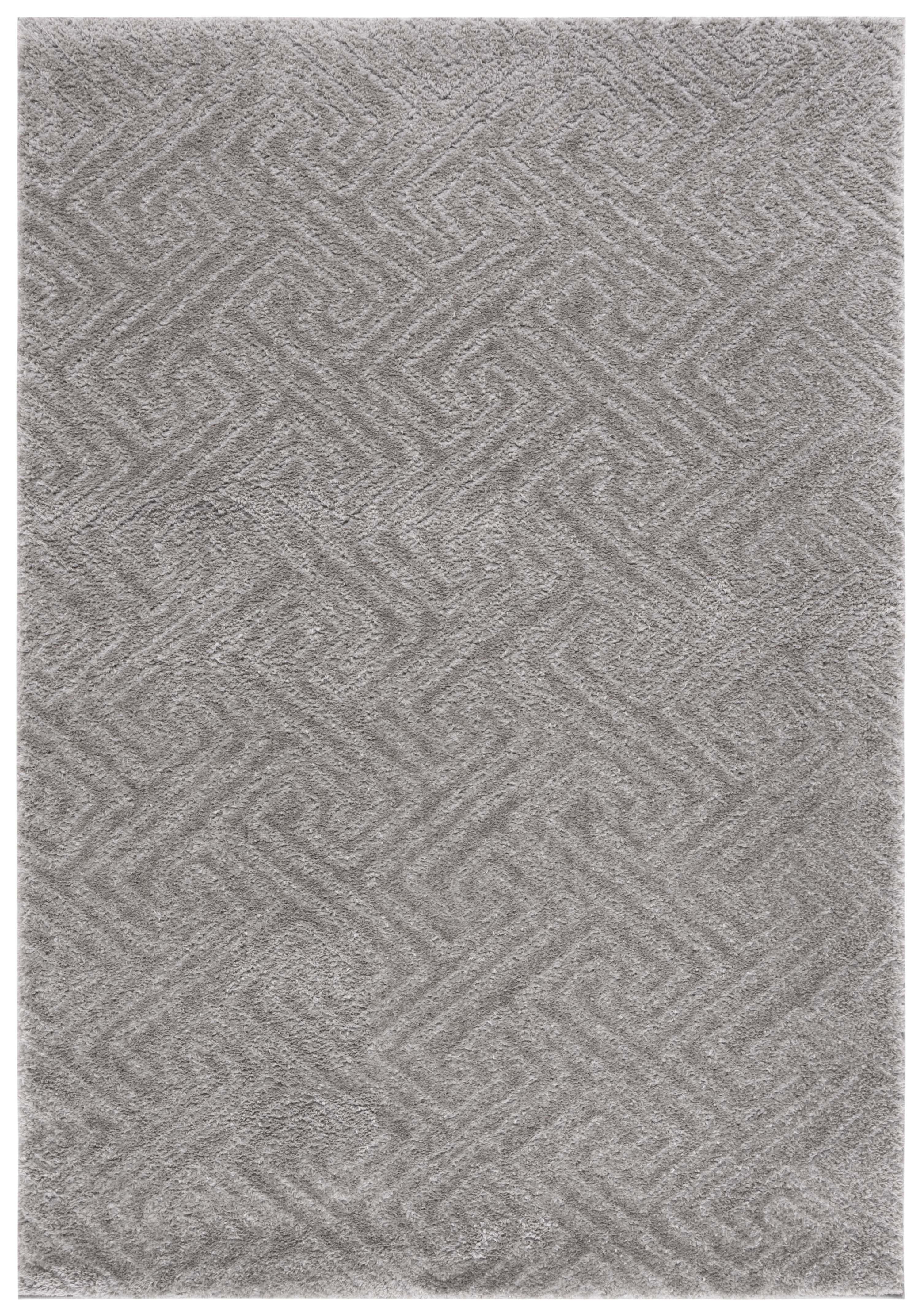 Tahoe Shag THO652 Power Loomed Indoor Area Rug - Grey - 4'x6' - Safavieh