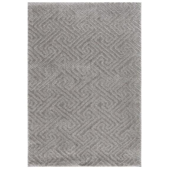 Tahoe Shag THO652 Power Loomed Indoor Area Rug - Grey - 4'x6' - Safavieh