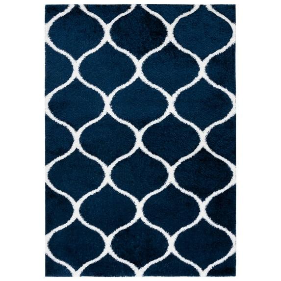 Red Barrel Studio® Tahoe Shag Performance Geometric Rug