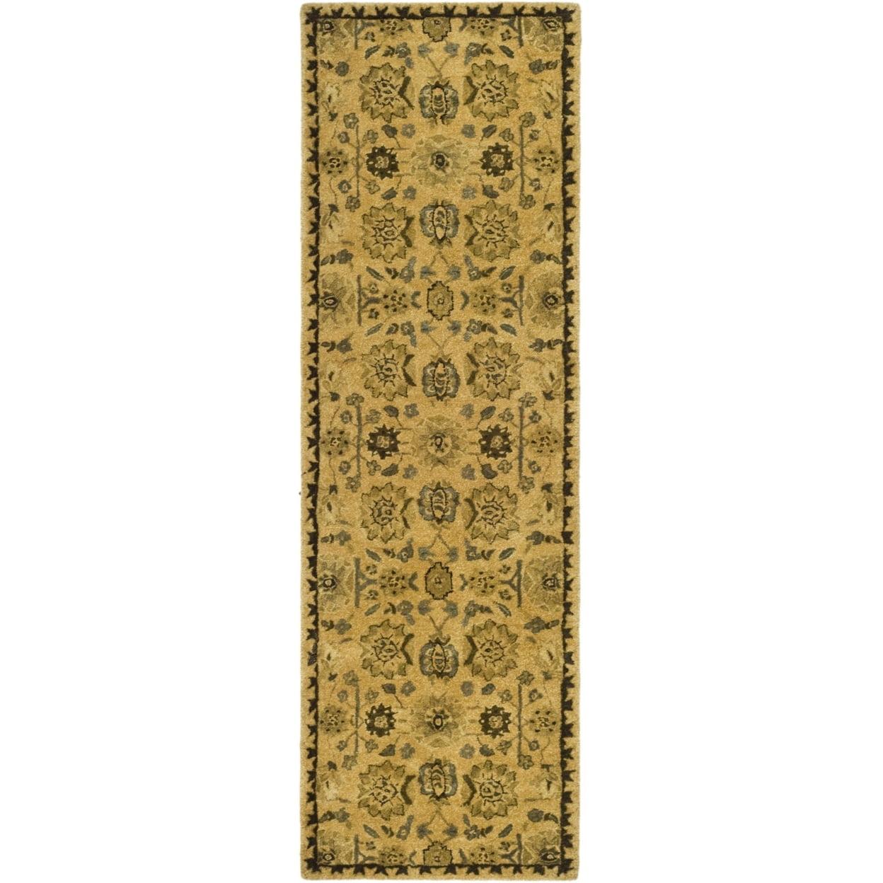 Handmade Multicolor Wool Tufted Runner Rug 2'6" x 8'