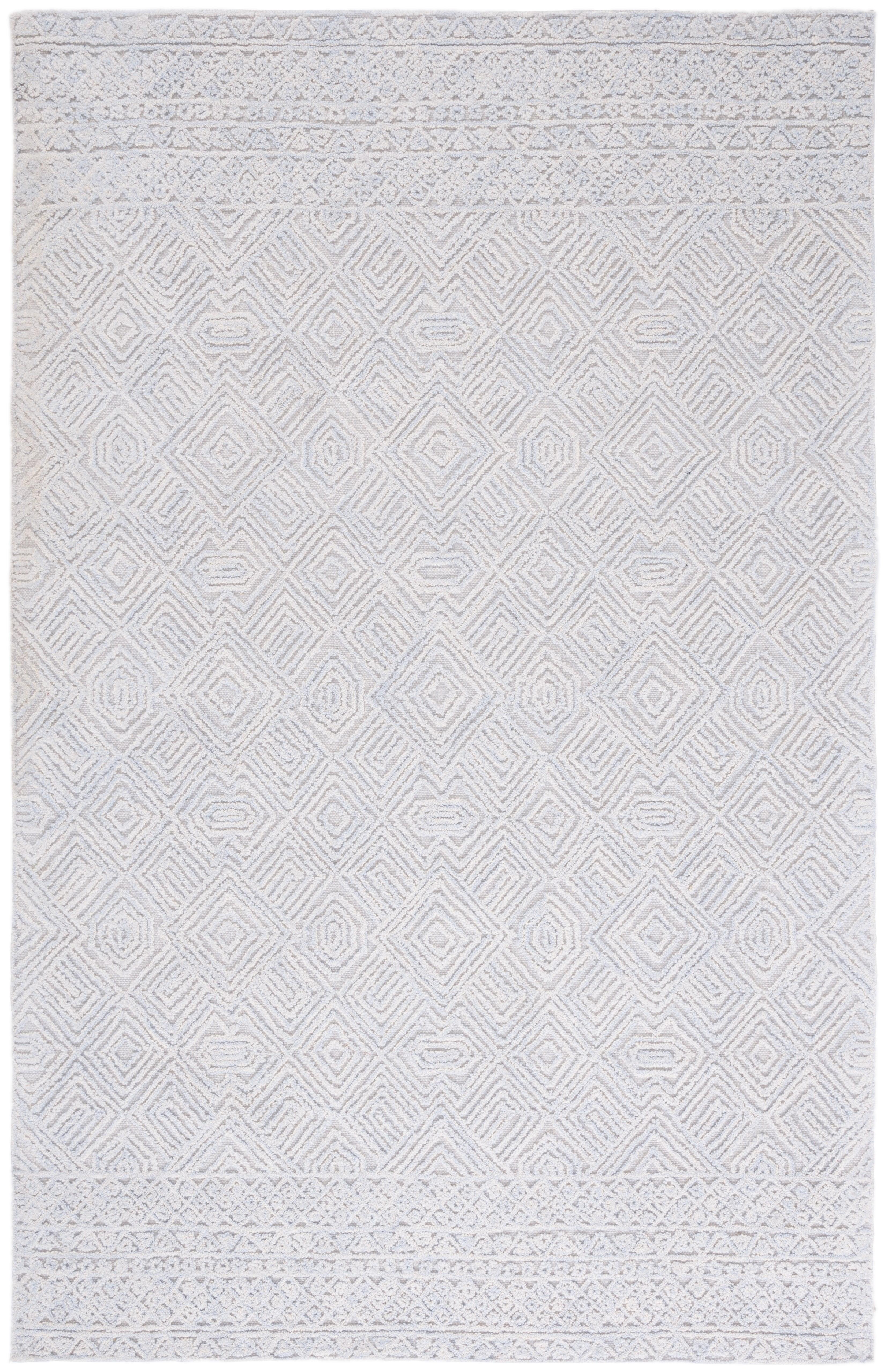 Textural TXT201 Hand Tufted Indoor Accent Rug - Grey/Ivory - 3'x5' - Safavieh