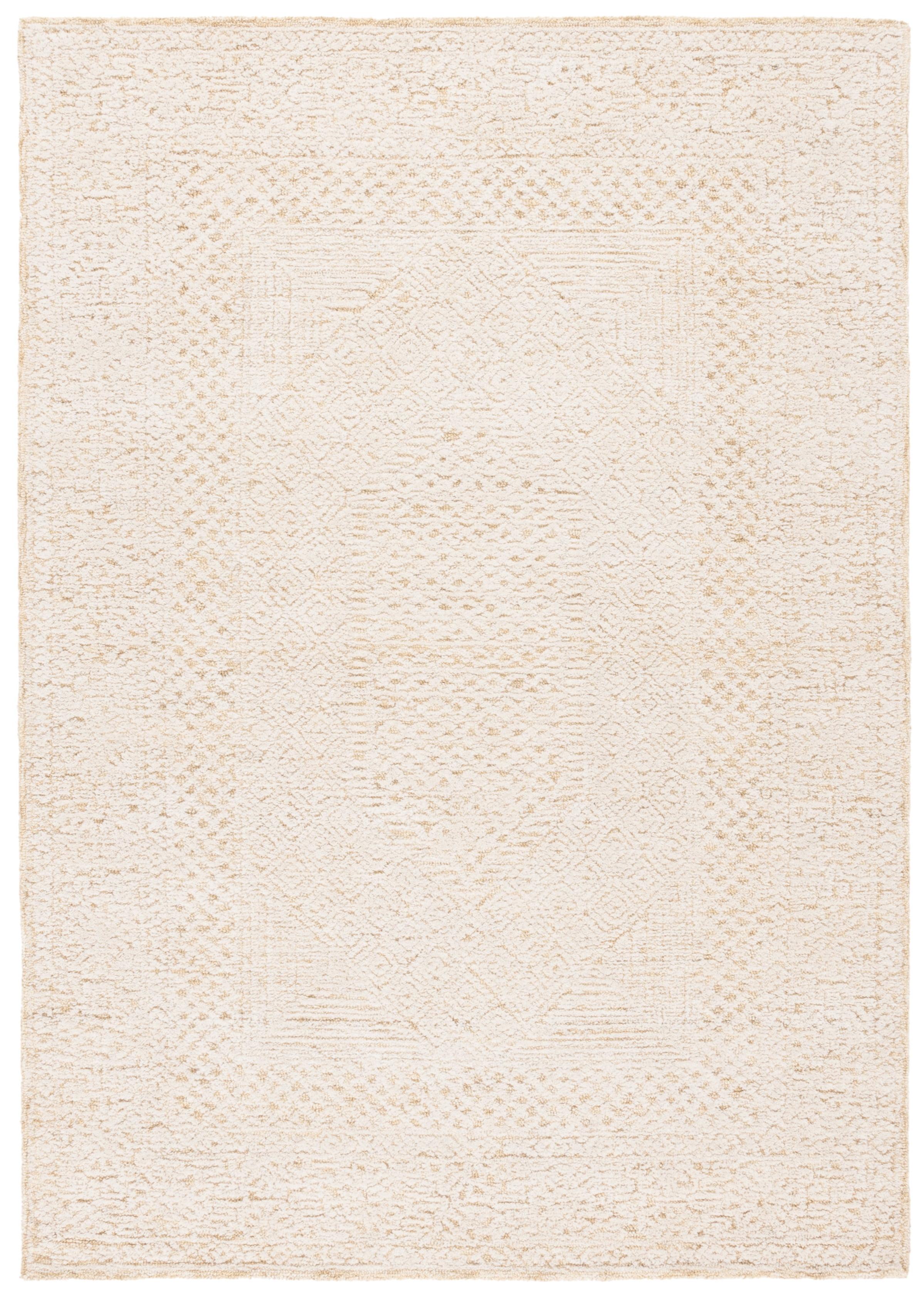 Textural TXT305 Hand Tufted Indoor Area Rug - Gold/Ivory - 4'x6' - Safavieh
