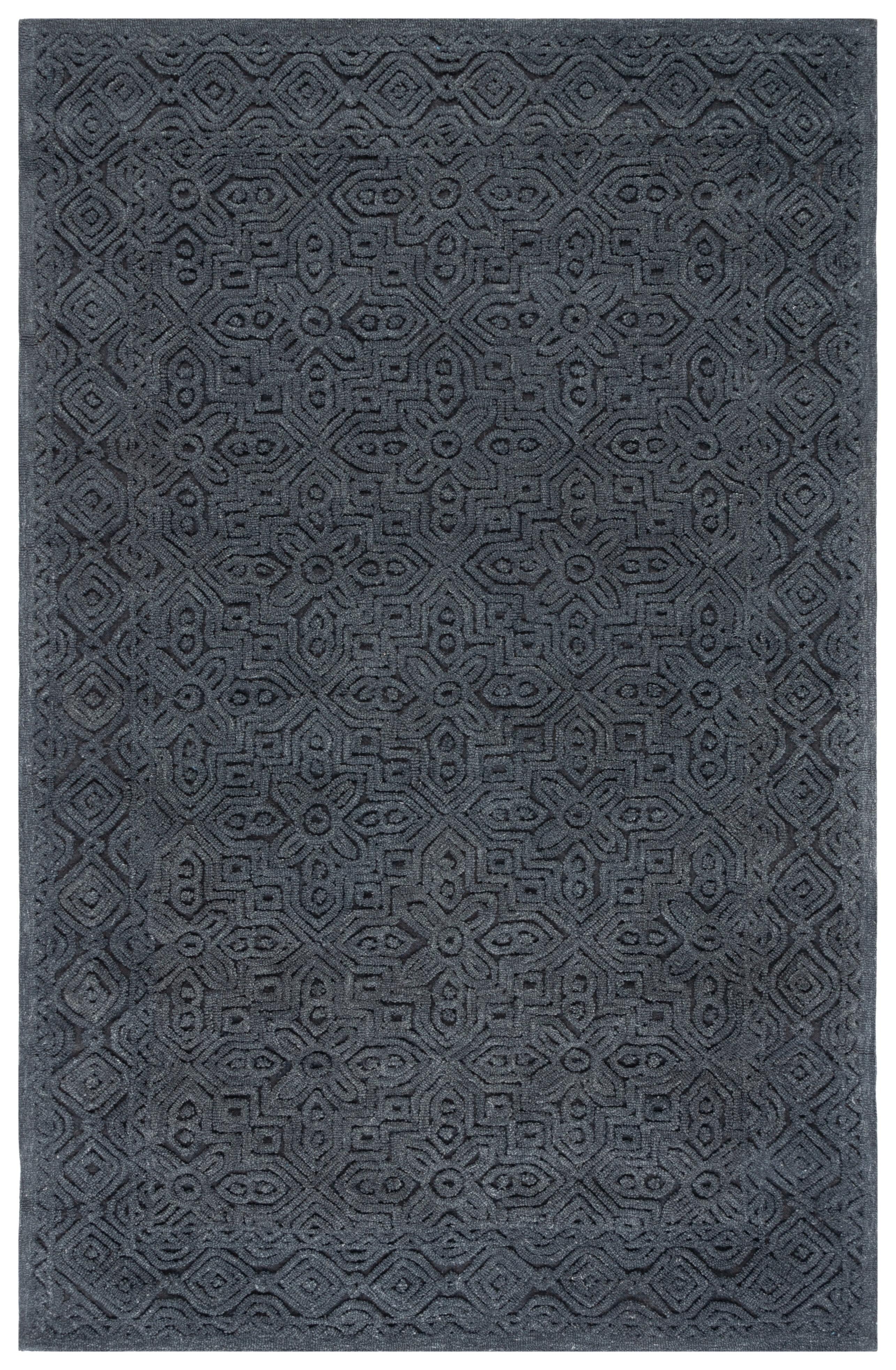 Textural TXT101 Hand Tufted Area Rug - Charcoal - 5'x8' - Safavieh.