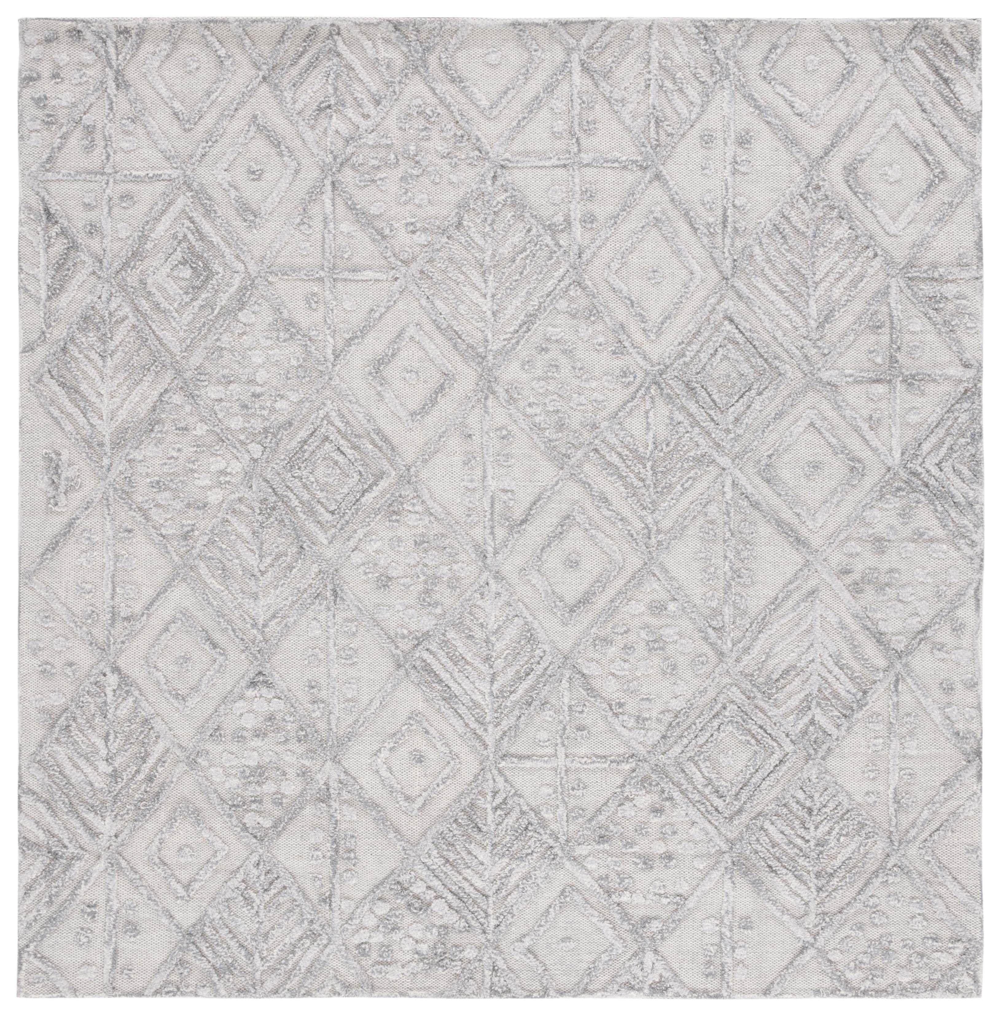 Deedgra Hand Tufted Wool Geometric Rug