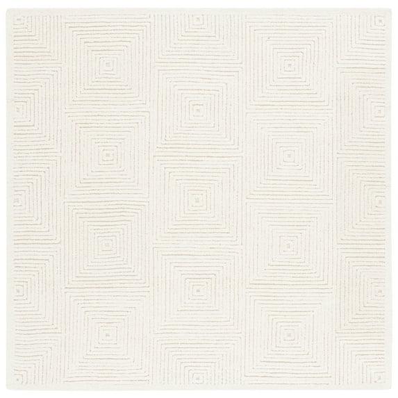Textural TXT102 Hand Tufted Indoor Area Rug - Ivory - 8'x8' - Safavieh