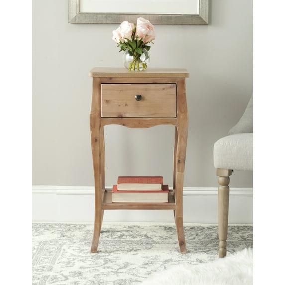 Thelma End Table - AMH6619C - Honey Natural - Safavieh Couture