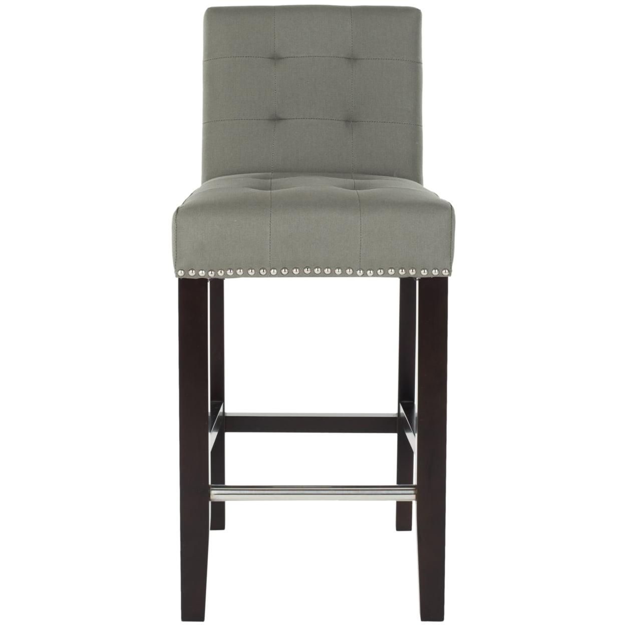 Thompson 23.9" Counter Stool with Silver Nail Heads - Seamist - Safavieh