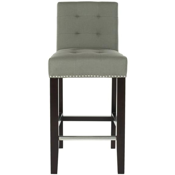 Thompson 23.9" Counter Stool with Silver Nail Heads - Seamist - Safavieh