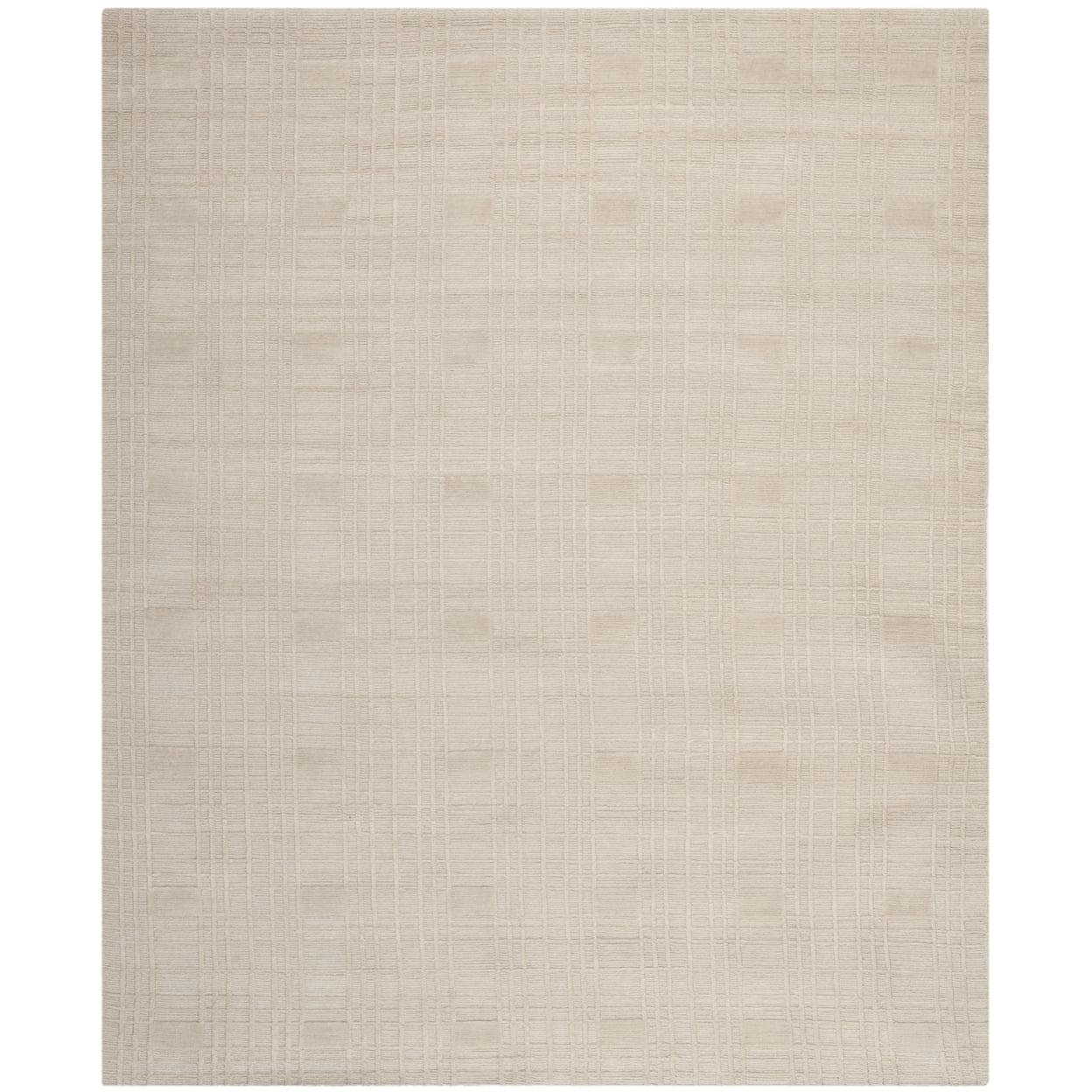 SAFAVIEH Tibetan Abagail Geometric Wool Area Rug, Ivory, 4' x 6'