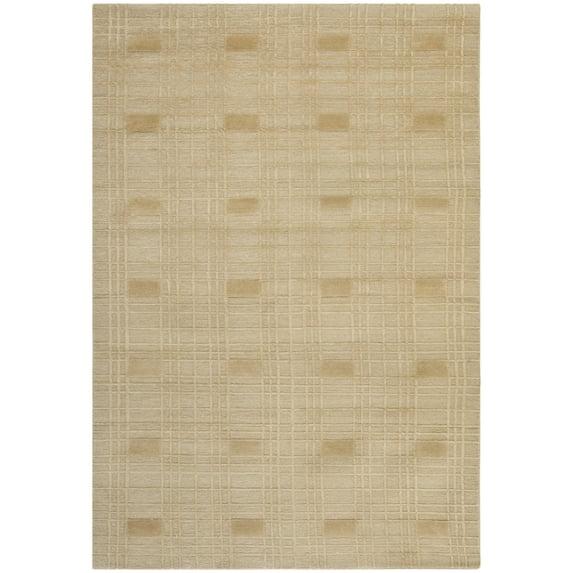 SAFAVIEH Tibetan Abagail Geometric Wool Area Rug, Sand, 3' x 5'