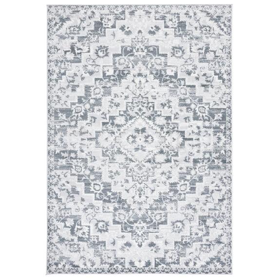 Toscana TOS650 Power Loomed Area Rug - Grey/Ivory - 8'x10' - Safavieh.