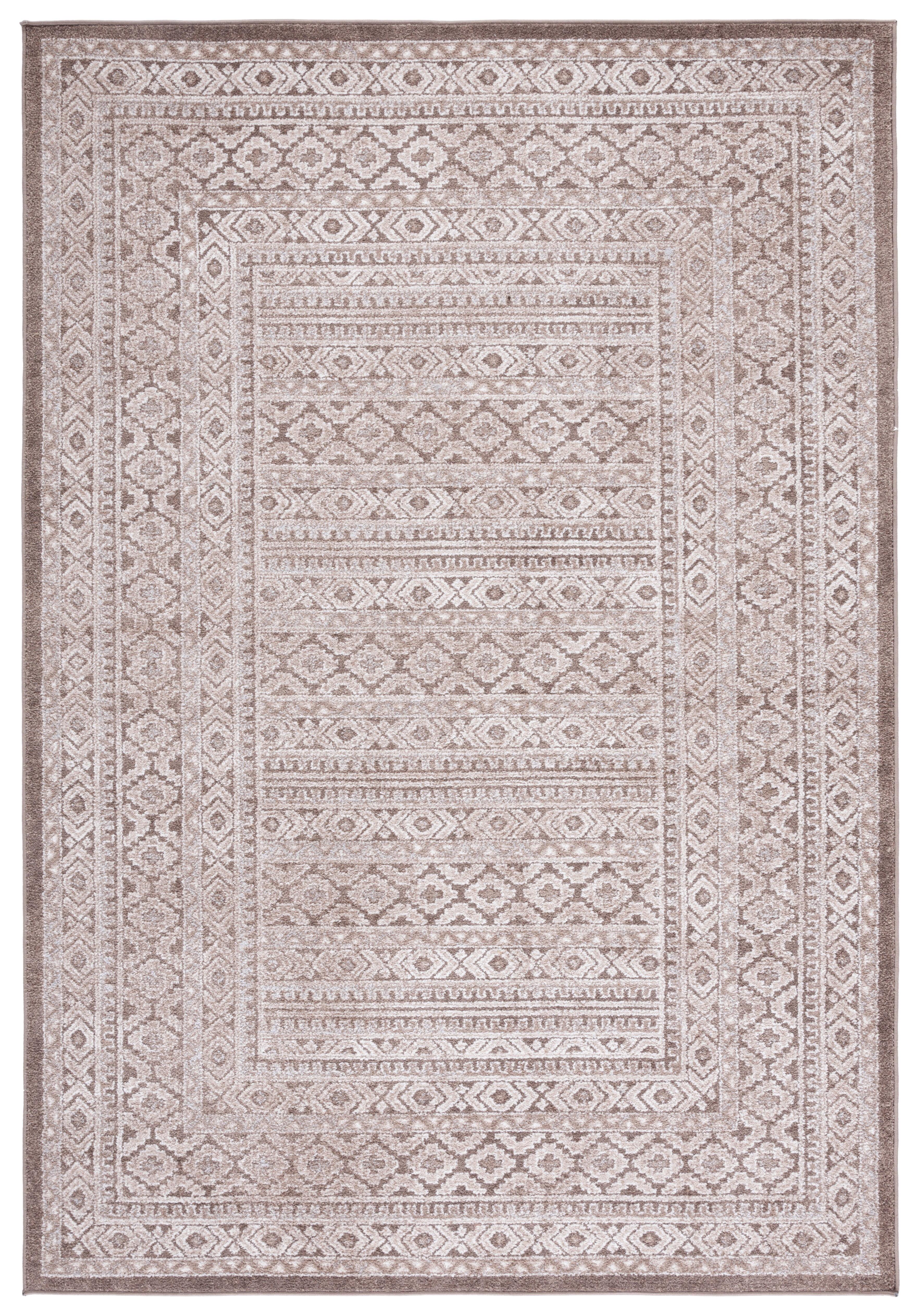 Toscana TOS658 Power Loomed Area Rug - Ivory/Brown - 5'3"x7'6" - Safavieh.