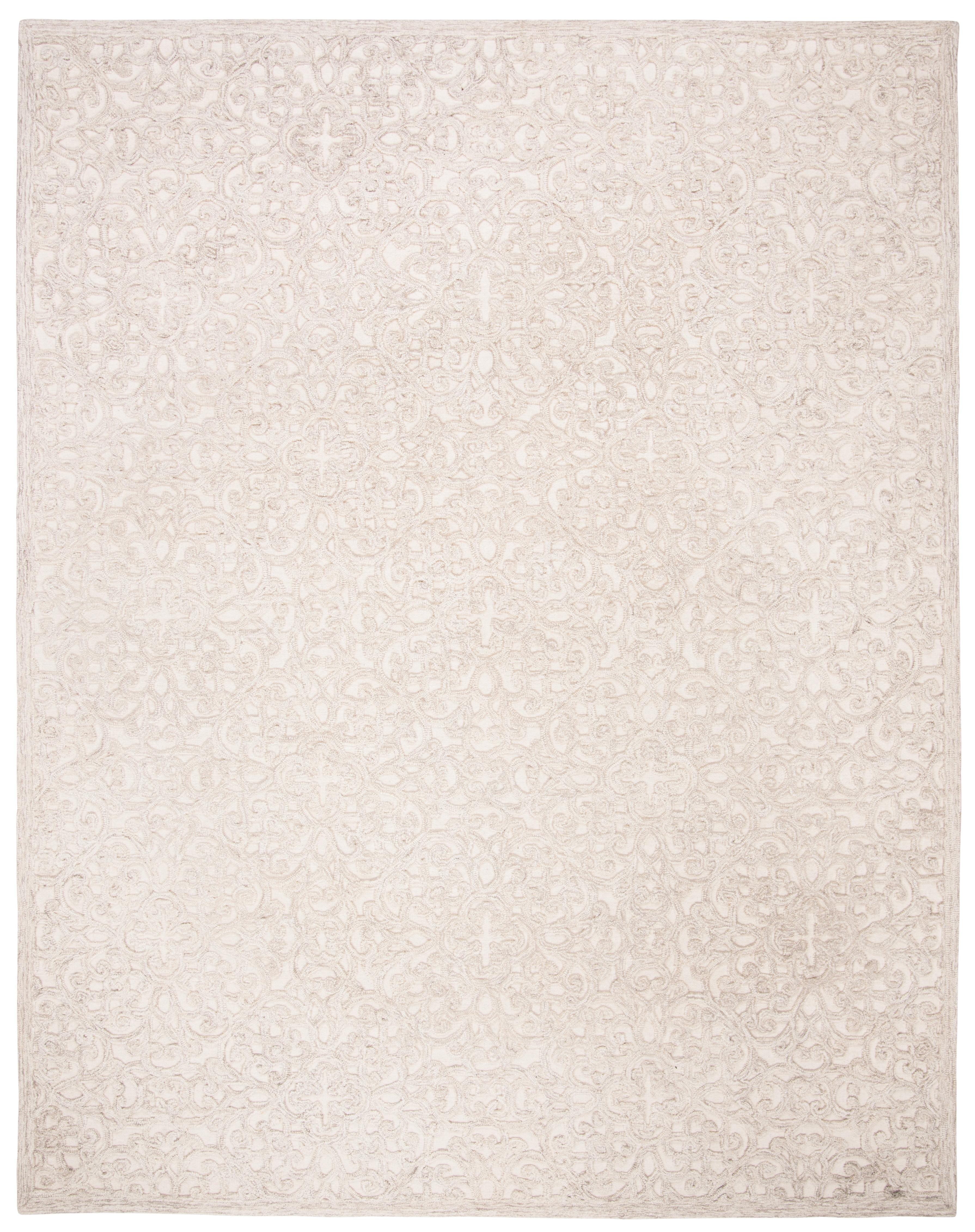 SAFAVIEH Trace Bryan Geometric Area Rug, Camel/Ivory, 10' x 14'