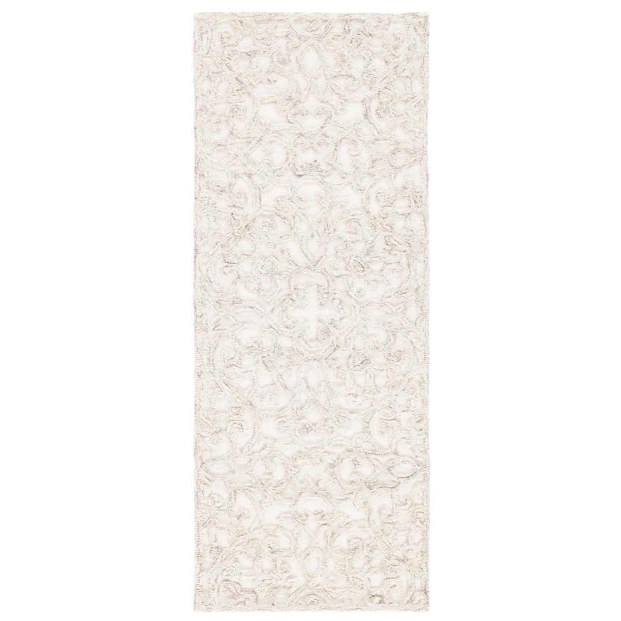 Trace TRC103 Hand Tufted Accent Rug - Camel/Ivory - 2'3"x4' - Safavieh.