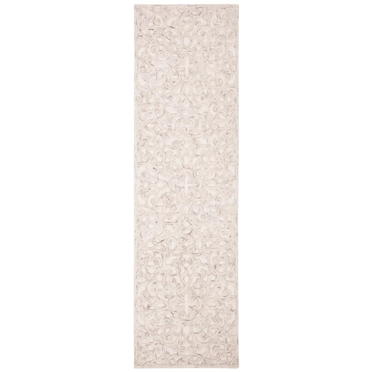 Trace TRC103 Hand Tufted Runner Rug - Camel/Ivory - 2'3"x8' - Safavieh.
