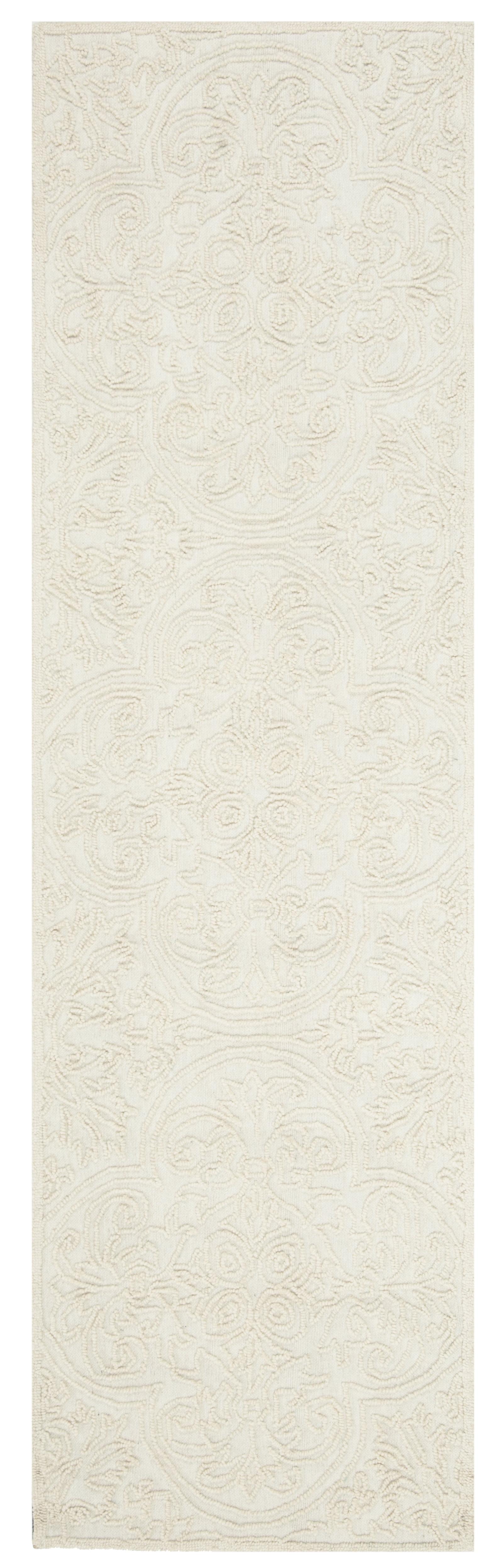 Trace TRC101 Hand Tufted Indoor Runner Rug - Ivory - 2'3"x6' - Safavieh