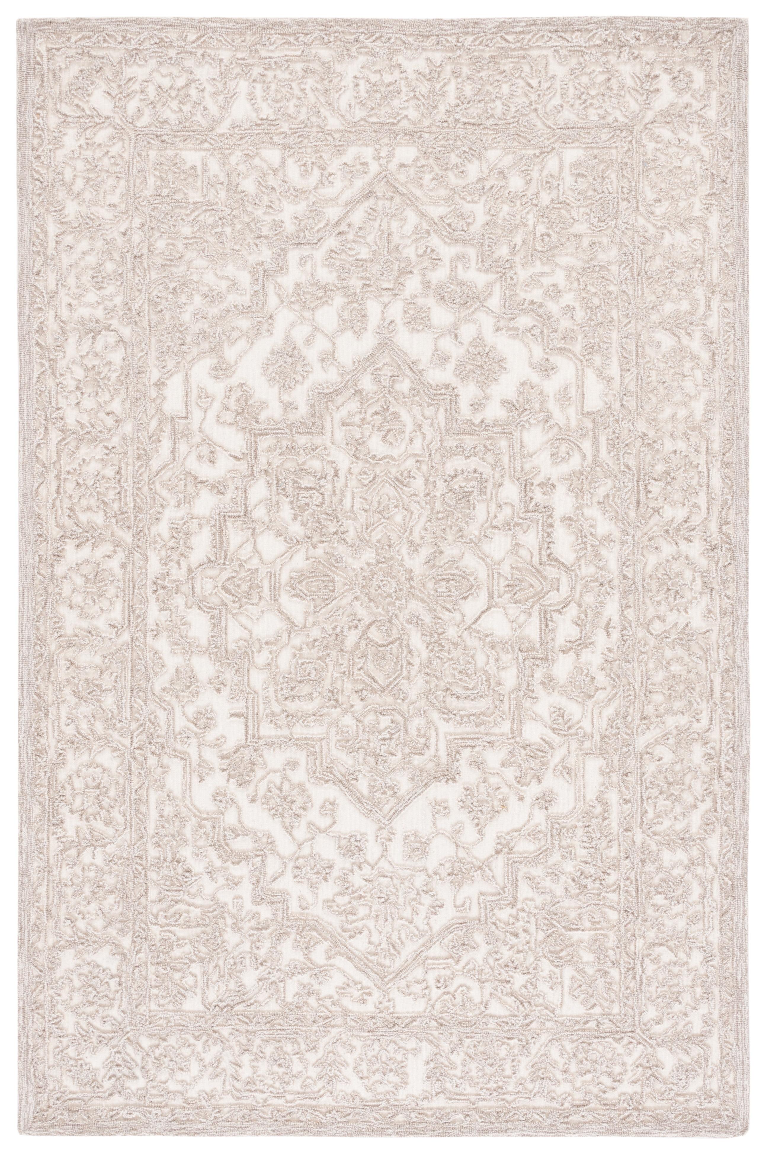 Trace TRC302 Hand Tufted Area Rug - Ivory/Natural - 5'x8' - Safavieh.