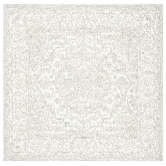 Trace TRC302 Hand Tufted Area Rug - Ivory/Natural - 6'x6' - Safavieh.