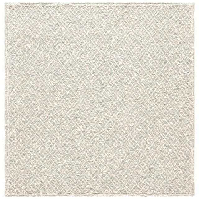 Trace TRC224 Hand Tufted Area Rug - Ivory/Blue - 6'x6' - Safavieh.