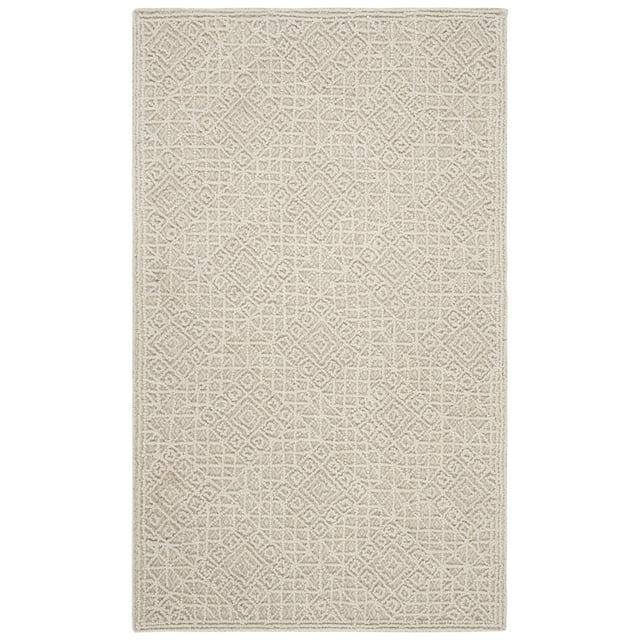 Trace TRC255 Hand Tufted Indoor Accent Rug - Light Beige - 2'3"x4' - Safavieh
