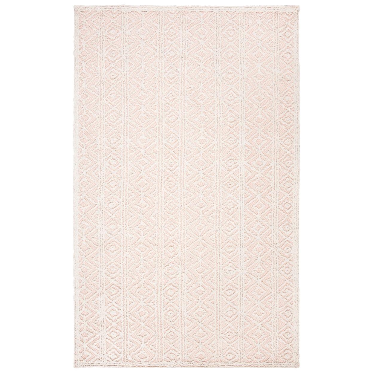 Trace TRC214 Hand Tufted Indoor Area Rug - Beige/Pink - 8'x10' - Safavieh
