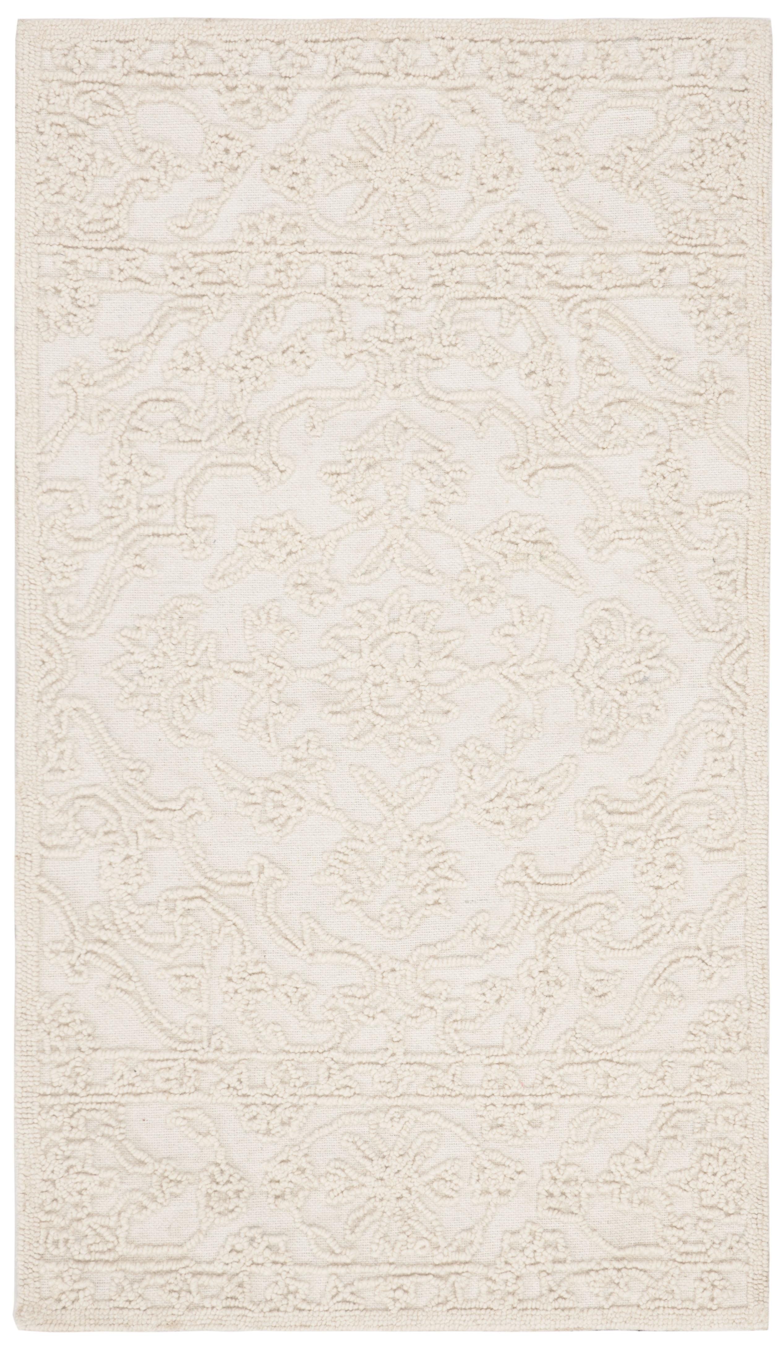 Trace TRC102 Hand Tufted Indoor Accent Rug - Ivory - 2'x3' - Safavieh