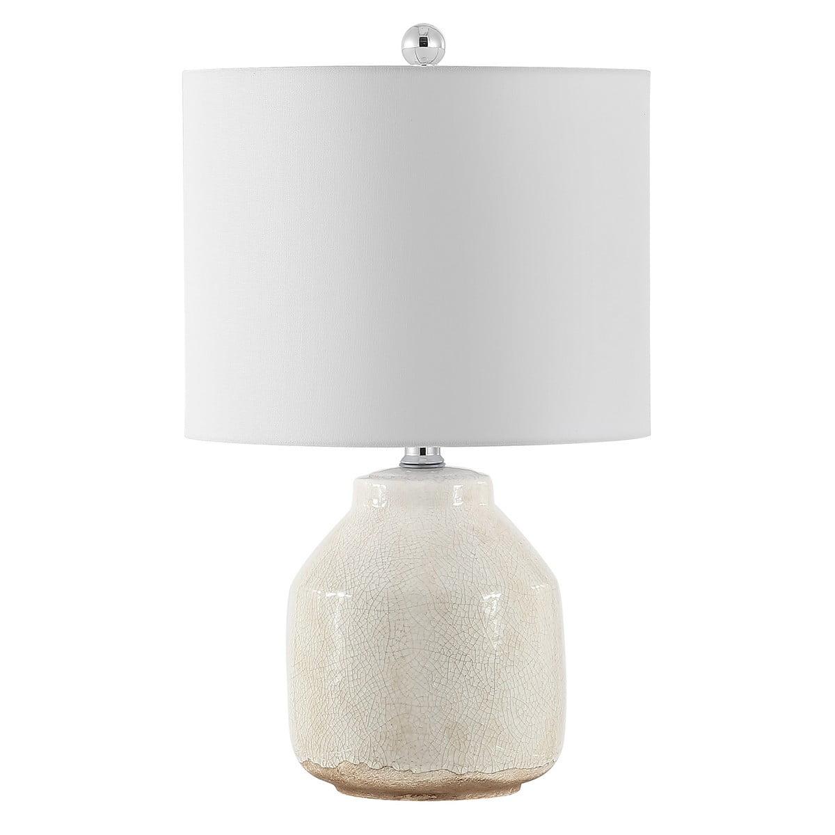 Arcadia 22" Adjustable Arc Table Lamp in Antique White