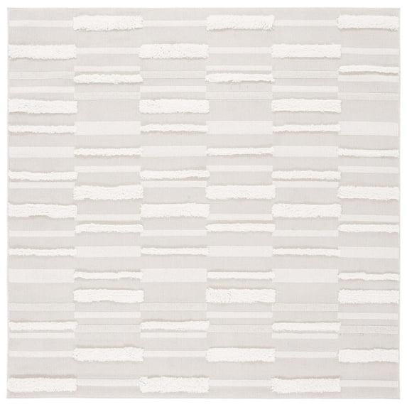 Trends TRD120 Power Loomed Area Rug - Beige/Ivory - 6'7"x6'7" - Safavieh.