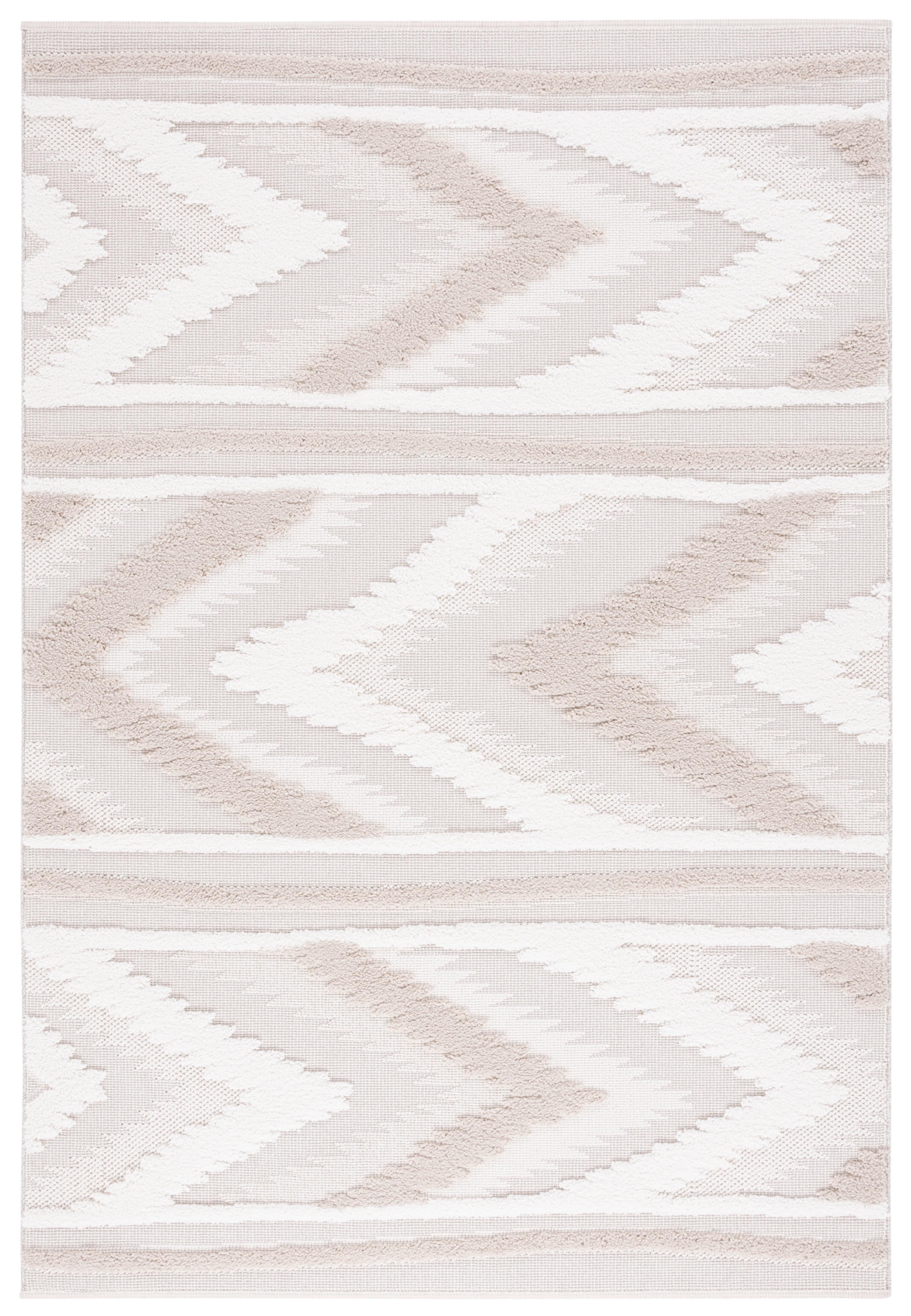 Trends TRD110 Power Loomed Area Rug - Beige/Ivory - 8'9"x11'9" - Safavieh.