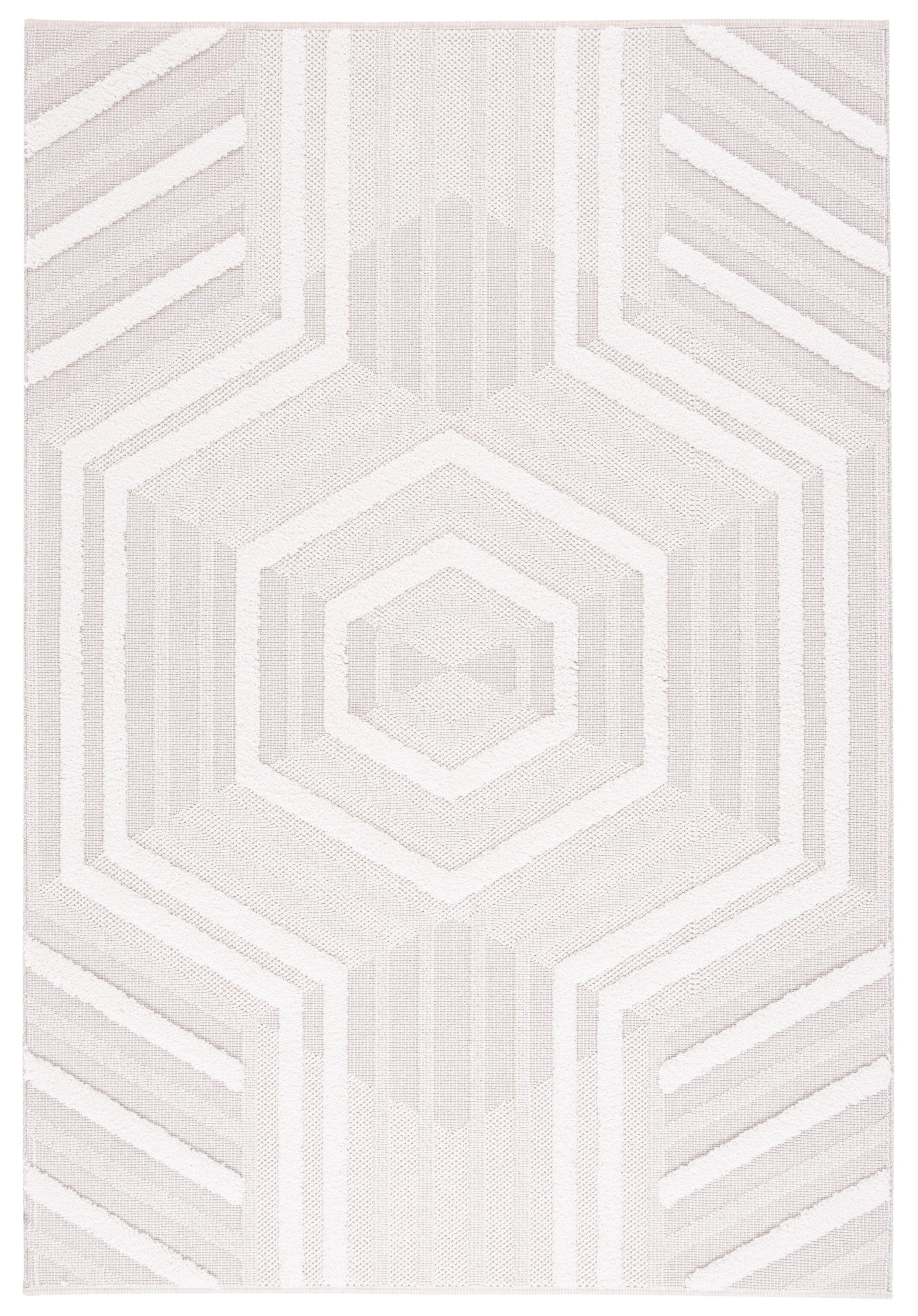 Trends TRD114 Power Loomed Area Rug - Beige/Ivory - 5'3"x7'6" - Safavieh.