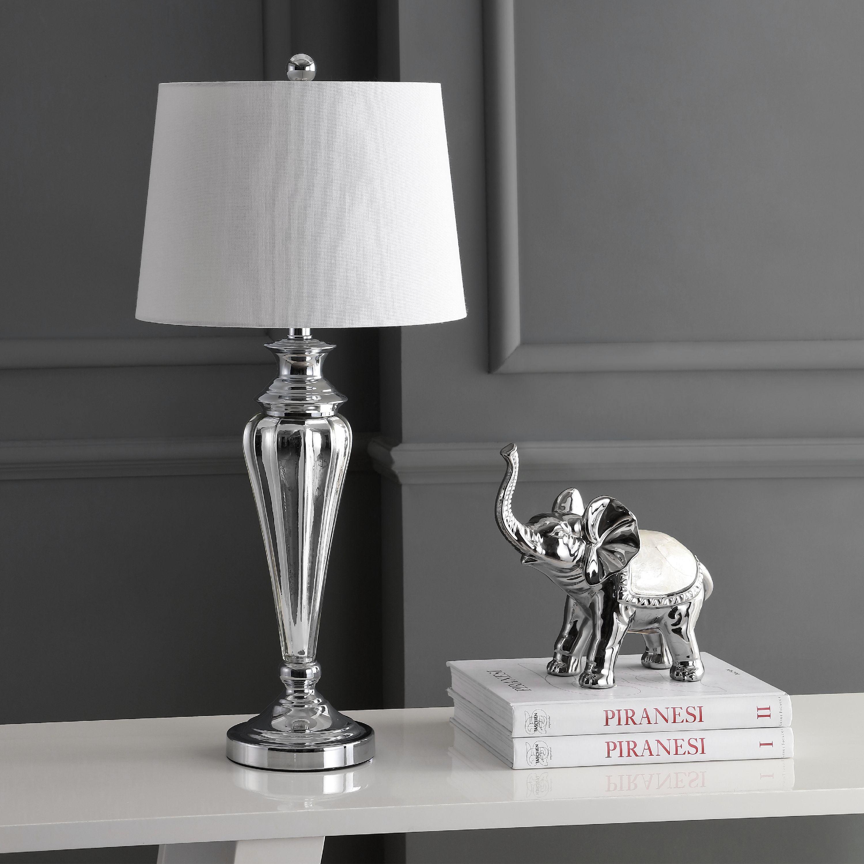 Trent Table Lamp - 30 Inch Height - TBL4205 - Silver - Safavieh