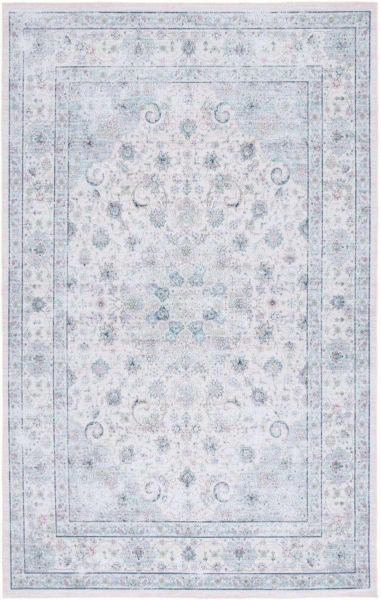 Tucson Vintage Persian TSN165 Power Loomed Machine Washable Skid-Resistant Indoor Accent Rug - Beige/Green - 4'x6' - Safavieh
