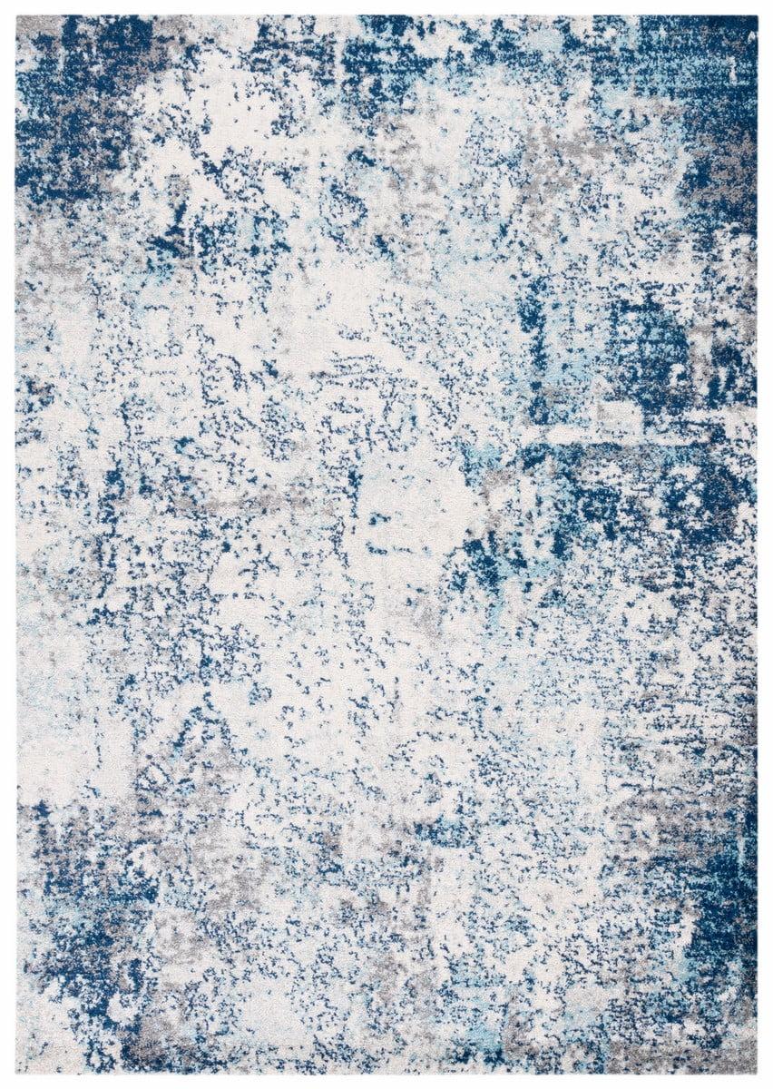 Tulum TUL284 Power Loomed Area Rug - Ivory/Blue - 5'3"x7'6" - Safavieh.