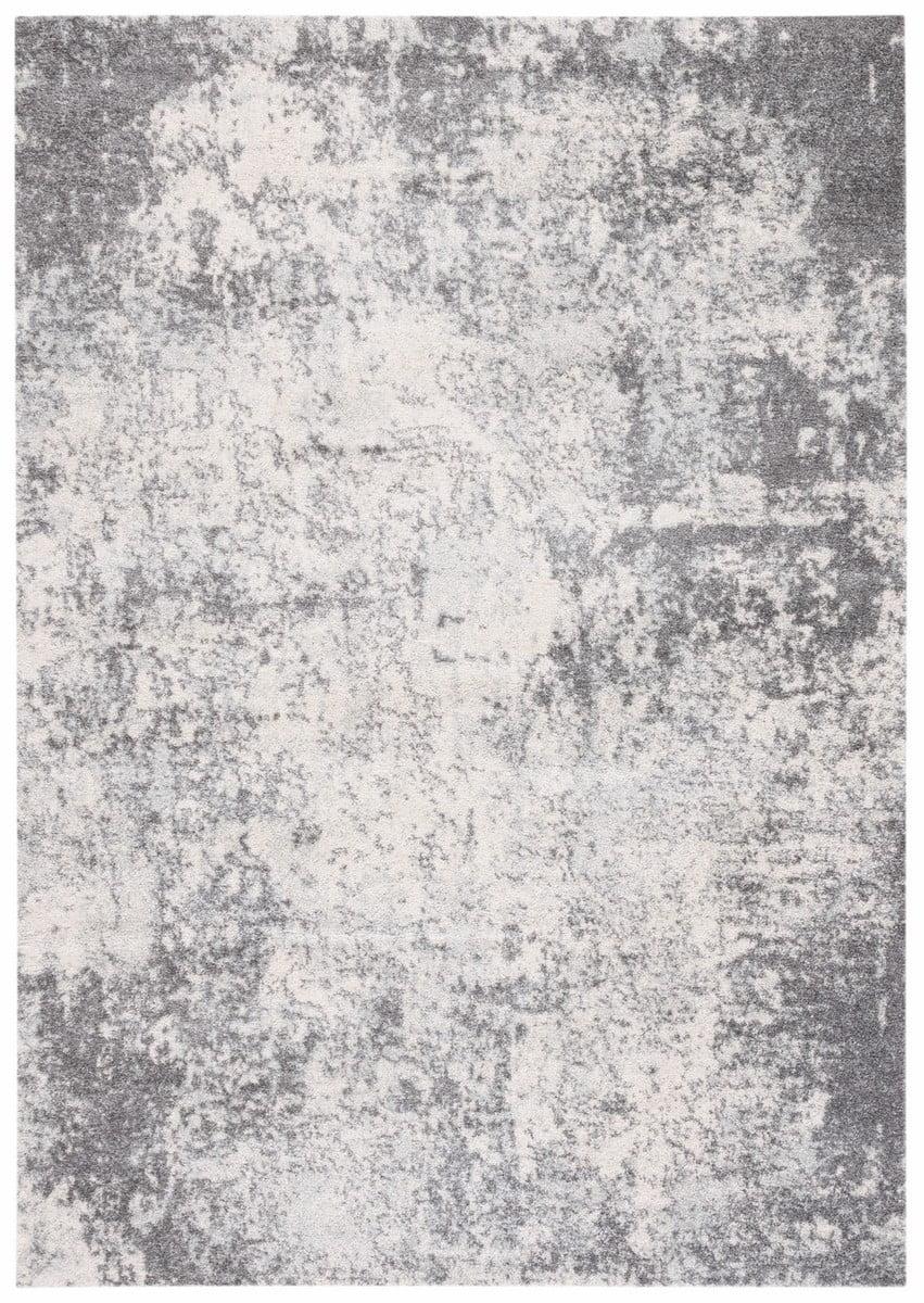 Tulum TUL284 Power Loomed Area Rug - Ivory/Grey - 5'3"x7'6" - Safavieh.