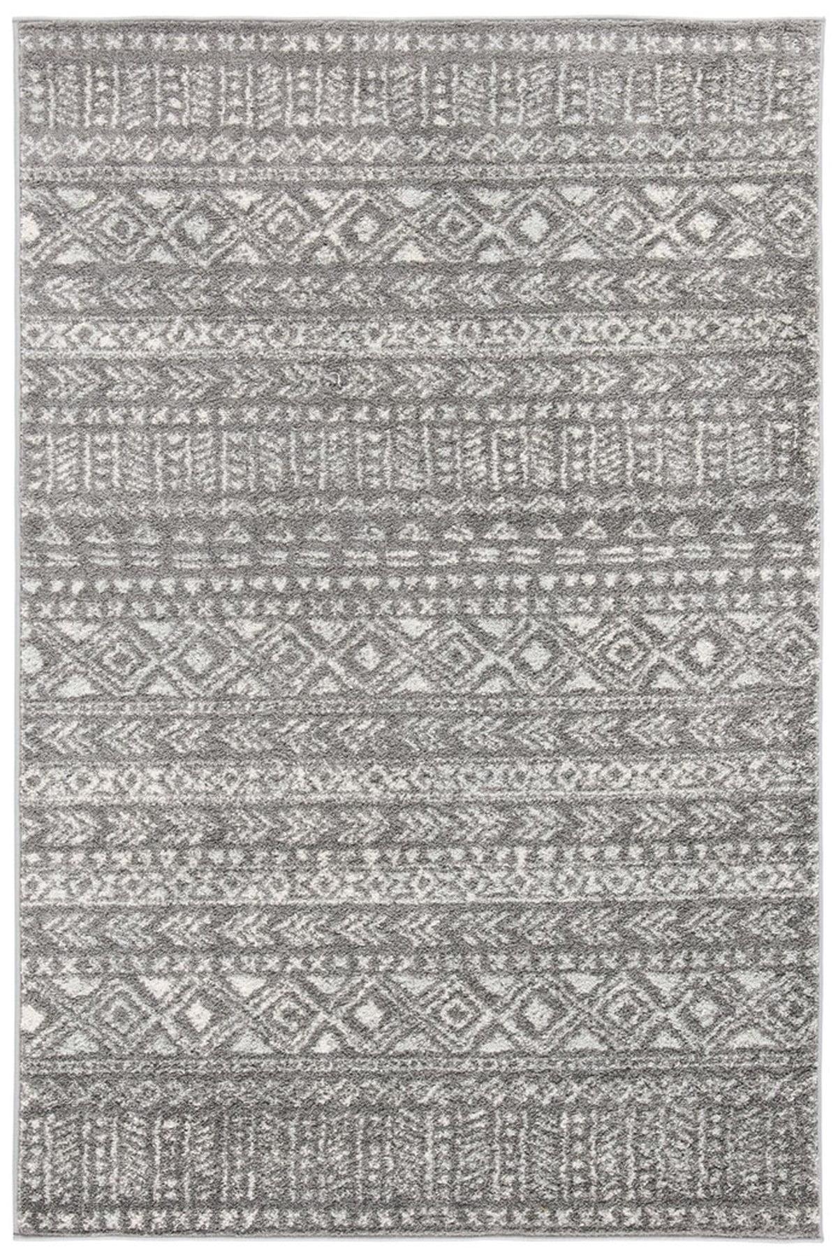 Tulum TUL263 Power Loomed Indoor Accent Rug - Dark Grey/Ivory - 3'x5' - Safavieh