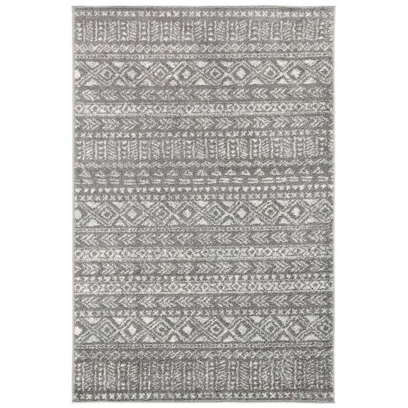 Tulum TUL263 Power Loomed Indoor Accent Rug - Dark Grey/Ivory - 3'x5' - Safavieh