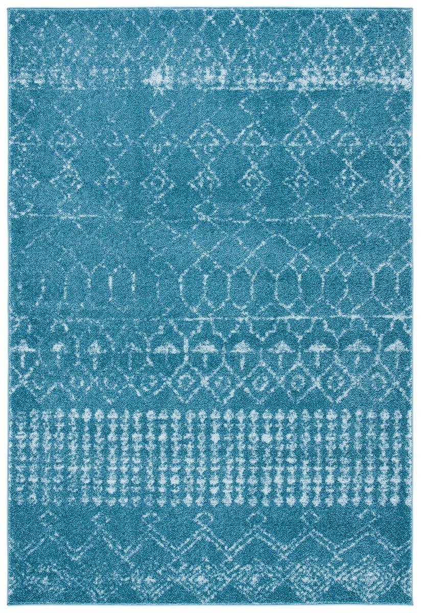 Tulum TUL229 Power Loomed Area Rug - Turquoise/Blue - 4'x6' - Safavieh.